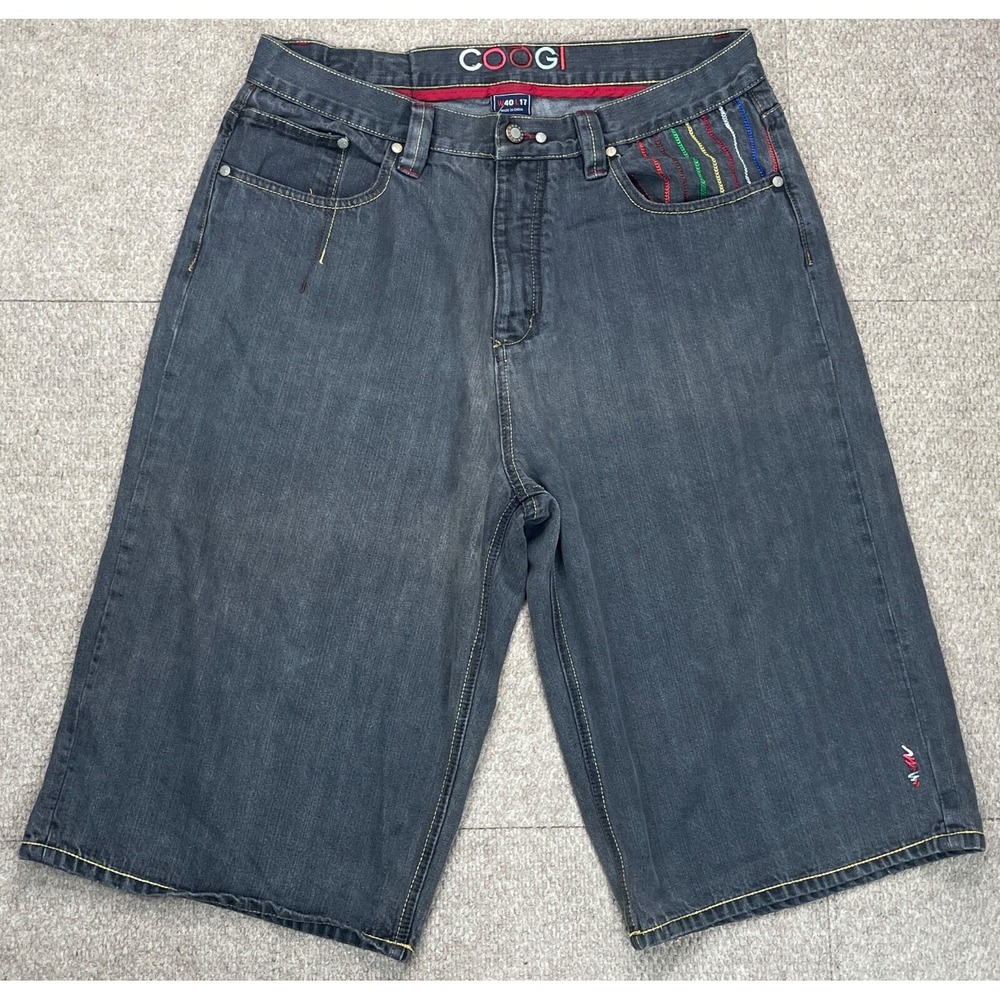Coogi Jeans Embroidered Vintage 5 Pocket Denim Shorts Size 40x17